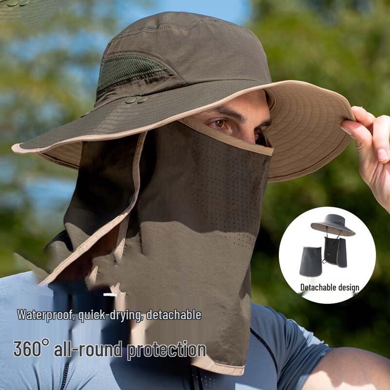 Outdoor Detachable Sun Protection Fishing Bucket Hat