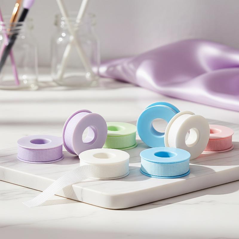 1 Rolo de Patch para Cílios Postiços Sob os Olhos Tecido Não Tecido Respirável Fita de Silicone Gel Médico Fornecedor de Extensão de Cílios Ferramentas de Maquiagem