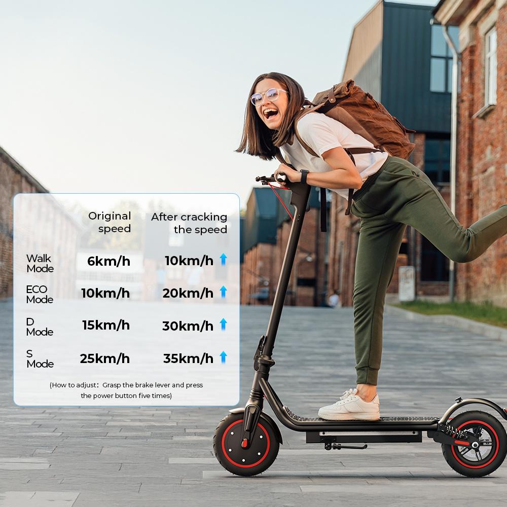 W7 Electric Scooter 650W Motor 36V10.5Ah Battery 35km/h 8.5" Air Tires Dual Suspension with App Max Load 120KG Escooters