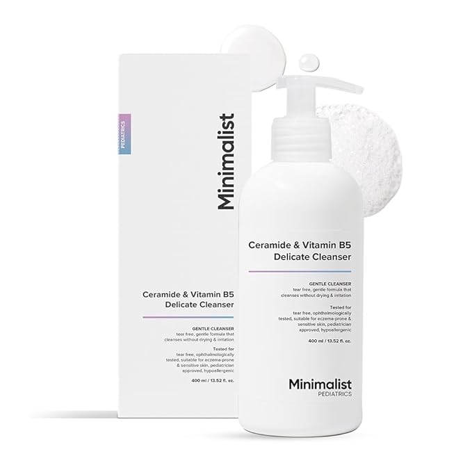 

Minimalist Gentle Baby Body Wash for Bath from Head to Toe 400 ml |Tear-free | pH 5.5 | Ceramide & Vitamin B5 Delicate Cleanser 400 ML