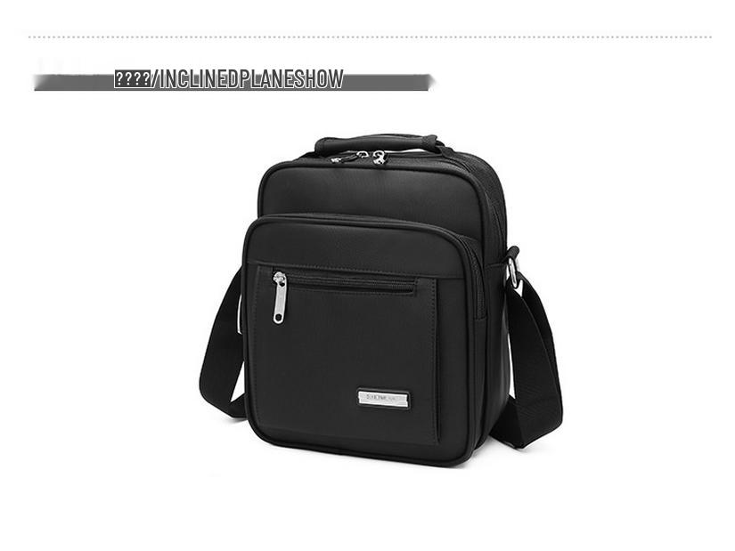 Men's Large Capacity Water-Resistant Oxford Shoulder and Crossbody Bag