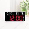 New LED Alarm Clock Large Size Digital Electronic Wall Clock Living Room Simple Week Large Screen Silent
