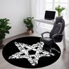 1pc Monster Pattern Office Round Area Rug, Mat Suitable For Office, Under Office Chairs Bedroom Living Room Home Decor, Room Deco