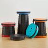 1 Outdoor-Teleskop-Hocker, Klapphocker, tragbar für Reise-Warteschlangen, höhenverstellbarer Hocker, Angelhocker