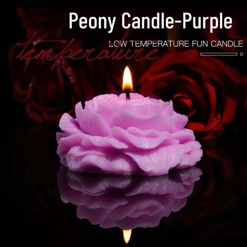 Rose-Scented Long-Lasting Romantic Candles for Low-Temperature Aromatherapy and Sensual Foreplay