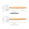 Stainless Steel Dough Whisk with Wooden Handle