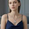 Picture Photo Necklace, Personalized  Zirconia Heart Pendant Jewelry Customized Gifts for Women
