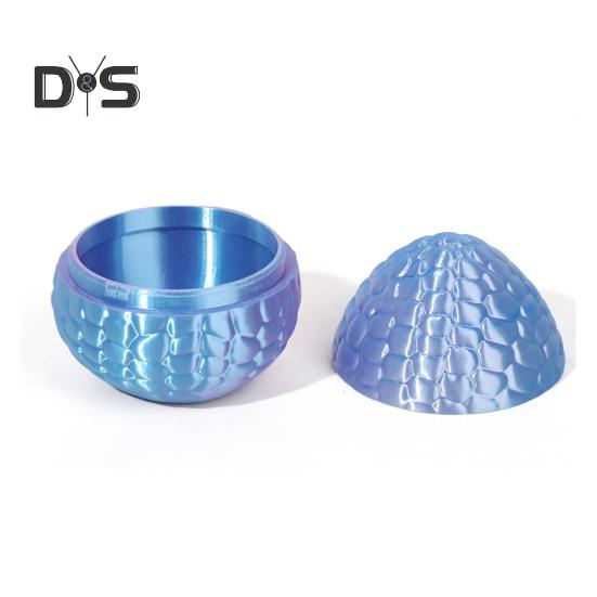 1 Set 3D Printed Snake Egg Figurine Movable Joints Snake Eggshell Figure Fidget Toy Snake Egg with Articulated Snake Inside Desktop Decoration