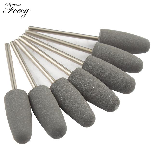 

7 шт. фрезы для маникюра силиконовые сверла для ногтей для маникюрной машины фрезы для удаления гель-лака буферные файлы