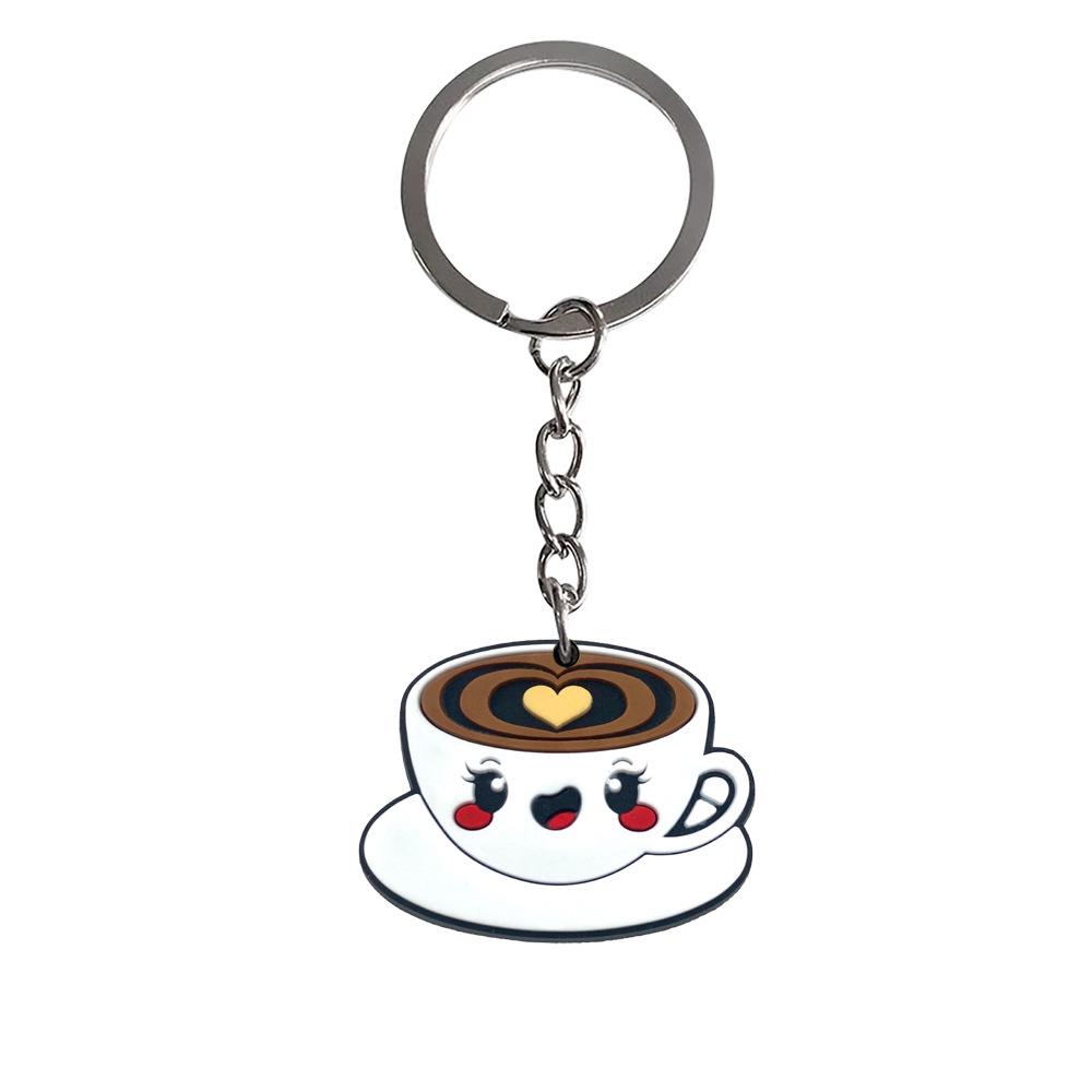 Exquisite PVC Food Keychain: Soft Rubber Pendant for Students - Trendy Small Gift
