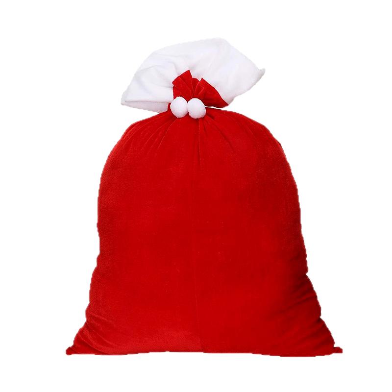Large Santa Claus Drawstring Backpack Christmas Gift Candy Bag for Holiday Party,Christmas Eve Santa Sack for Present Exchange