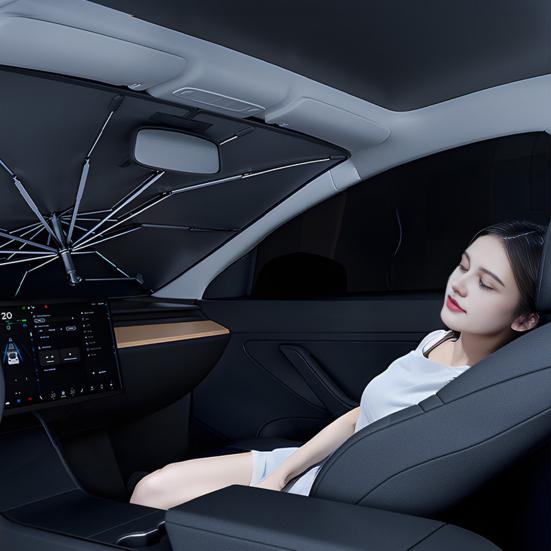 Windshield Sun Shade Umbrella UV Resistant Universal 360-Degree Rotation Car
