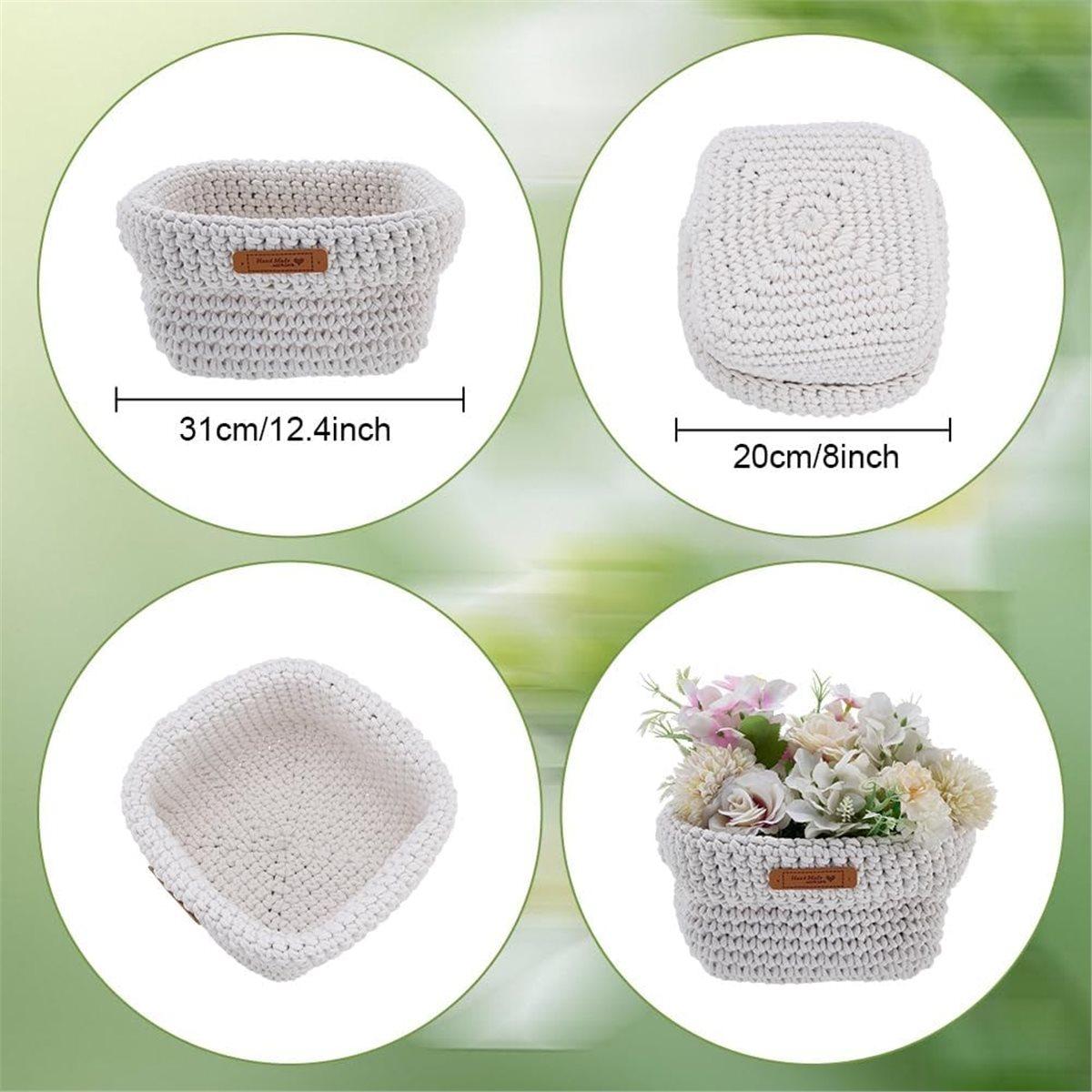 

DIY Macrame Basket Kit for Beginners Cardboard Woven Basket Macrame Weaving Craft Supplies for Holiday Activities China Mainland