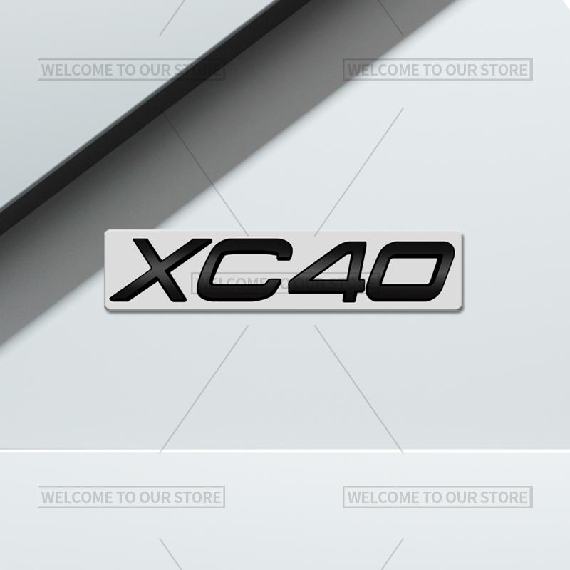3D Car Styling For Volvo XC40 XC60 XC70 XC90 S60 S90 V70 V60 V40 AWD Glossy Black Emblem Badge Metal Stickers Rear Trunk Decals
