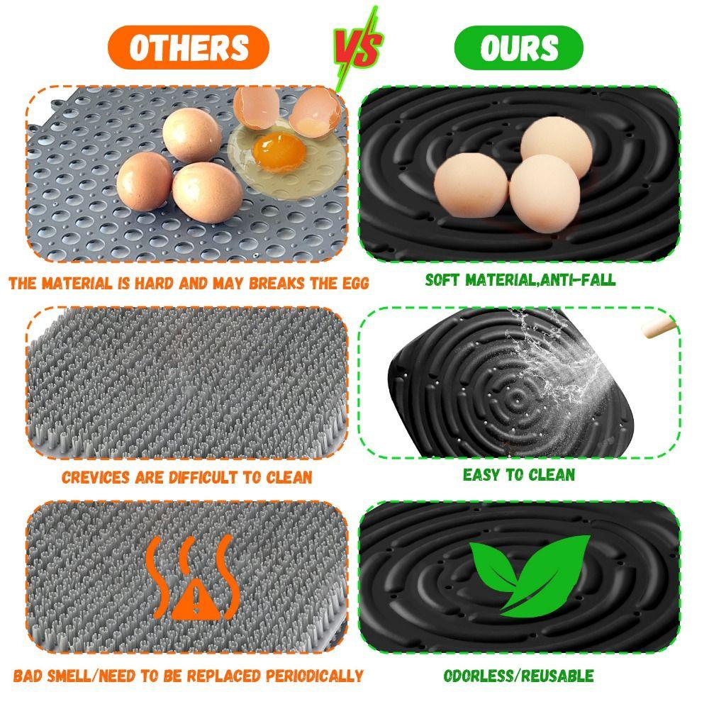 2/4pcs Reusable Chicken Nesting Pads Washable Nest Box Pad  Prevents Cracked Egg