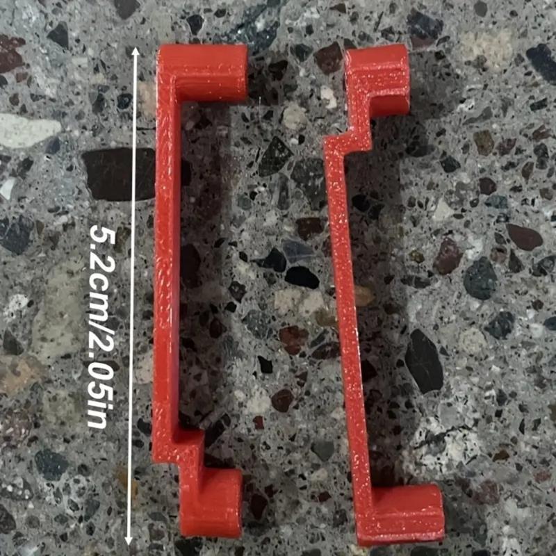 Polylactic Acid Refrigerator Vent Door Retainer Pair, Two Travel-Use Door Locks for Helping Maintain a Closed Vent Door During Vehicle Trips