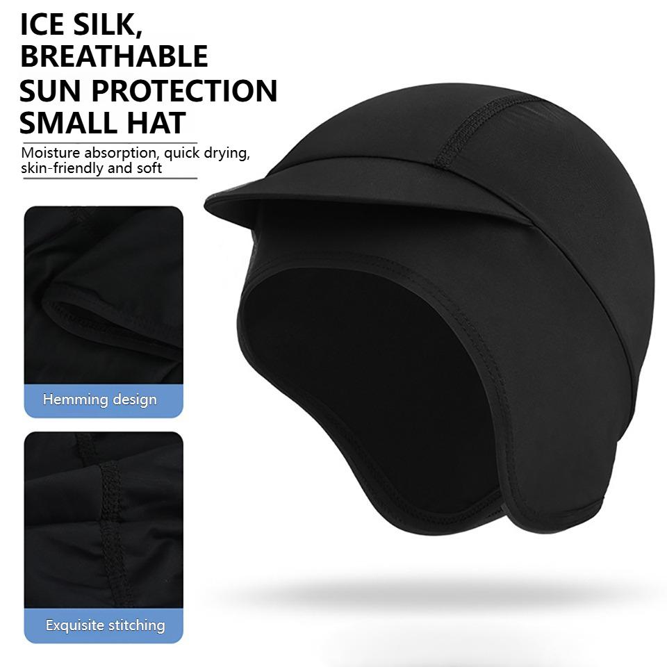 1 Stück Herren Damen Sommer Radsport Totenkopfmütze Dünn Eis Seide Schnell Trocknend Atmungsaktiv Fahrradhelm-Inlay UV-Schutz Outdoor Sport