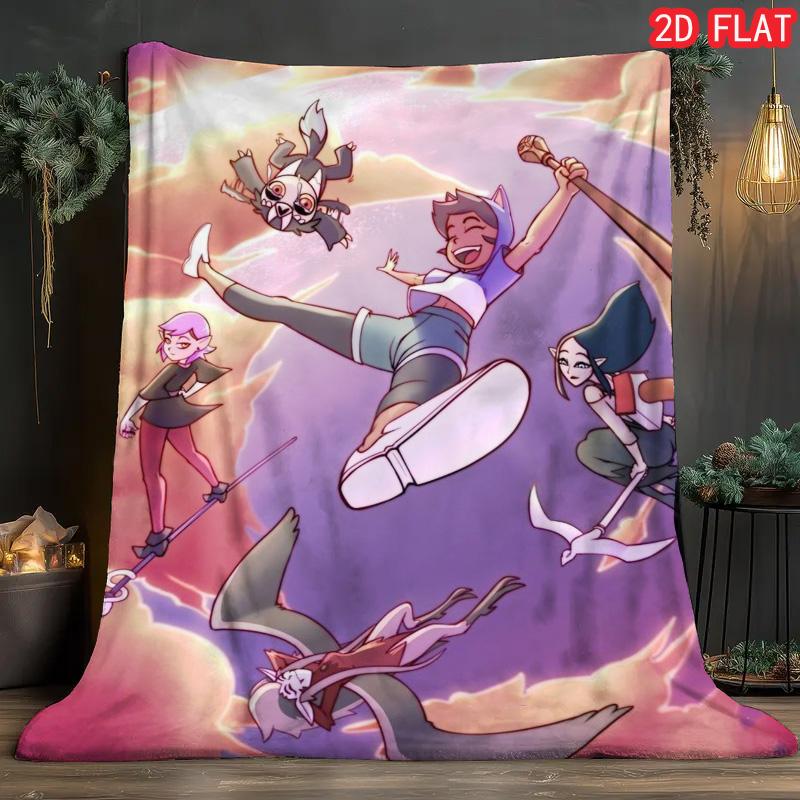 

The Owl House Luz & King Flannel Blanket, Soft Warm Throw for Kids Bedroom 80cm x 120cm