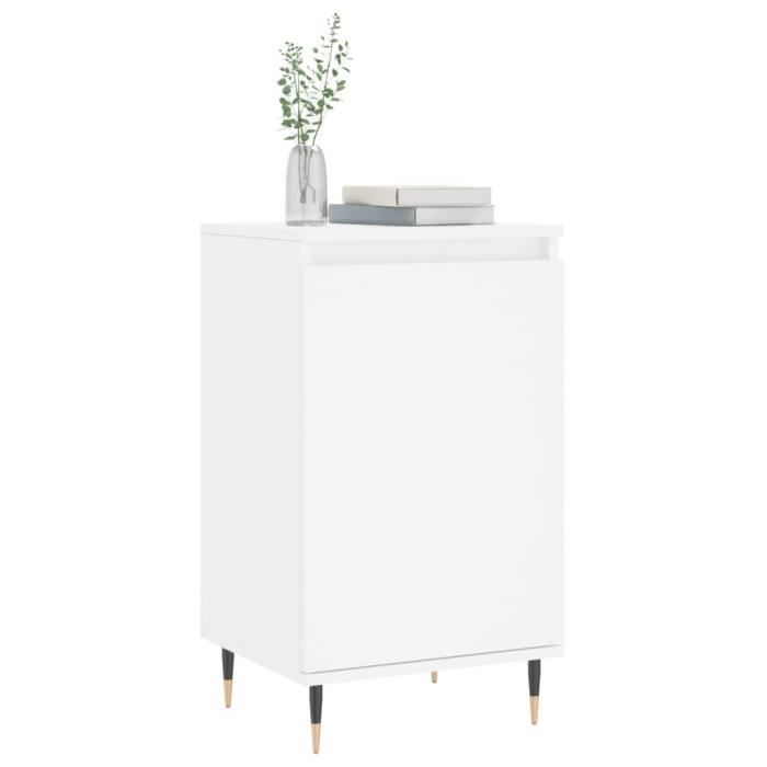 VidaXL Buffets 2 pcs blanc 40x35x70 cm bois d’ingénierie 831037