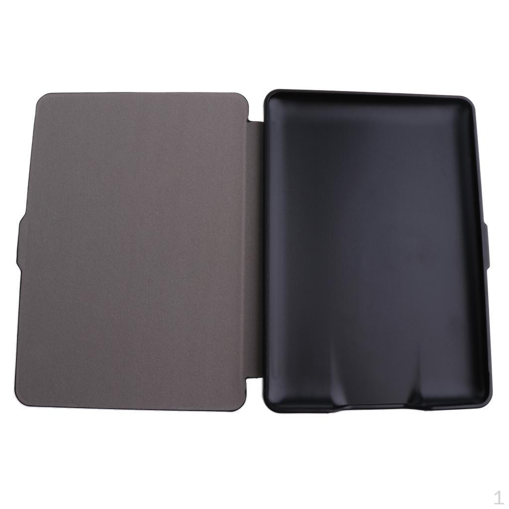 Slimshell Lightweight PU Leather Case for Amazon Kindle Paperwhite Black