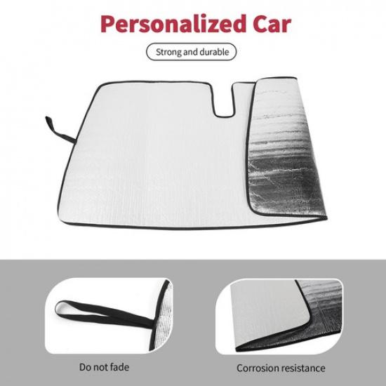 Front Windshield Sunshade Heat Shield Sun Visor Cover For Chevy Colorado GMC 14+