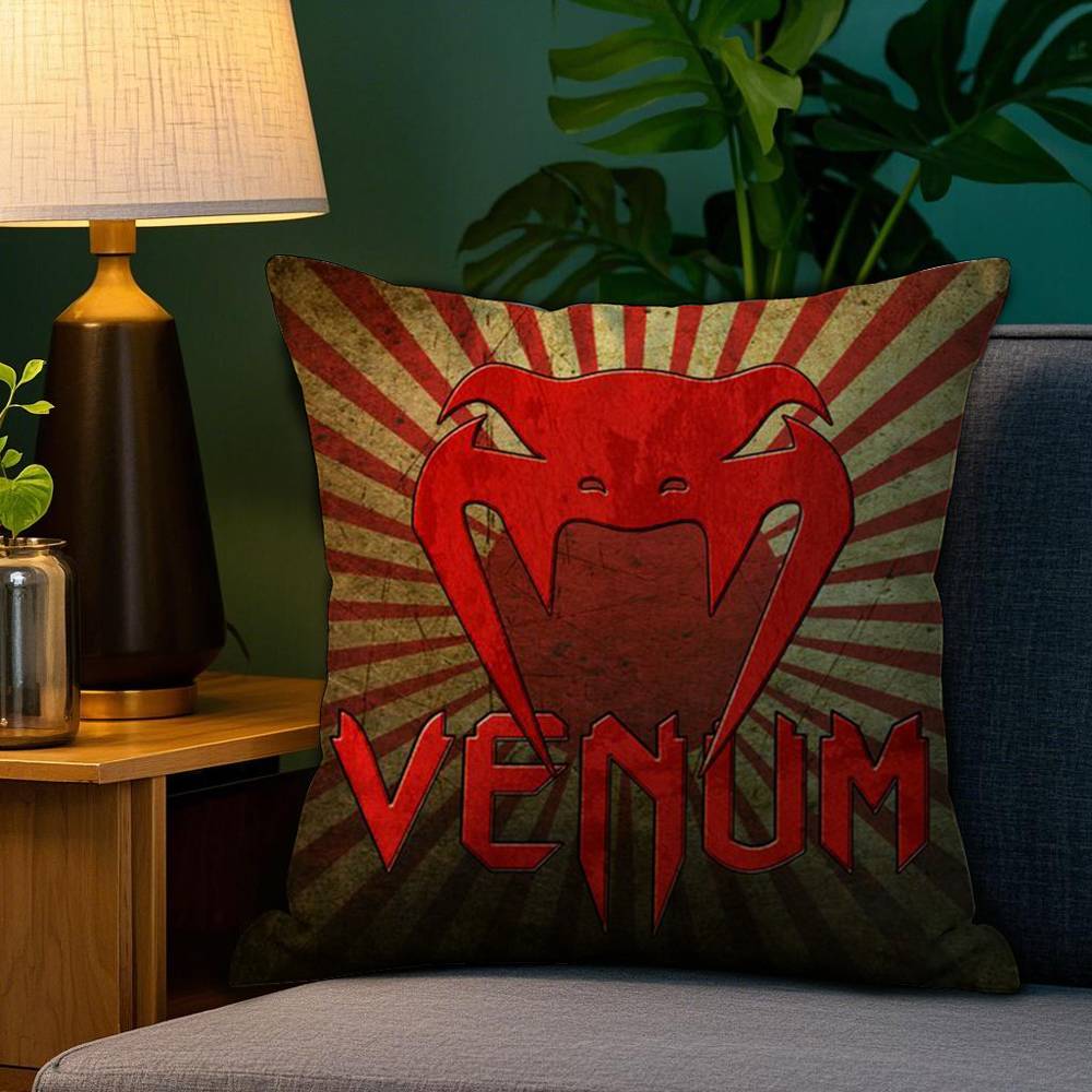 

Cool V-Venum Pillow Case Sofa Living Room Bedroom Double-sided Printing Square Cushion Nap Time Cushion Cover 12x12Inch