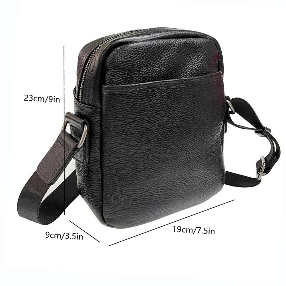 All-Leather Men'S Shoulder Bag Vertical Leather Men'S Bag First Layer Cowhide Messenger Bag Business Trend Casual Bag