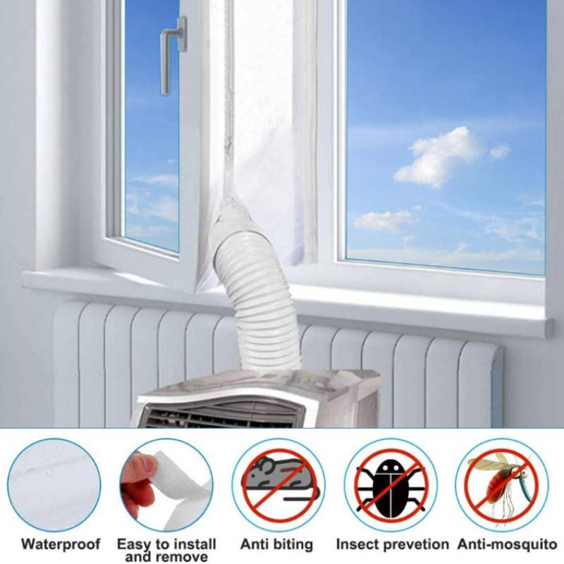 White Window Seal For Mobile Ac Units Dust Barrier For Home And Office