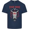 Steak House Bbq Cow Skull Grill Beef Food Unisexs Light Cotton Tshirt