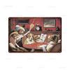 Dog Playing Poker Game Game Poster Tin Sign Cafe bar Home Wall Art Decoration Retro Metal Tin Sign 8x12 inch