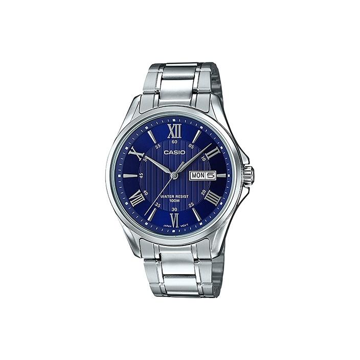 CASIO G Shock MTP 1384D 2A MTP-1384D-2A Blue Dial Regular Box