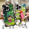 Heidi Cartoon Cute Plating Phone Case For Iphone 16 17 Pro Max Air 16E 14 15 Plus 12 13 Mini Anti-Fall Airabag Cover