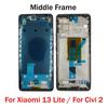 Für Xiaomi 13 Lite / Für Civi 2 Mittelrahmen LCD Frontrahmen Gehäuse Blende Mit Seitentasten Reparaturteile