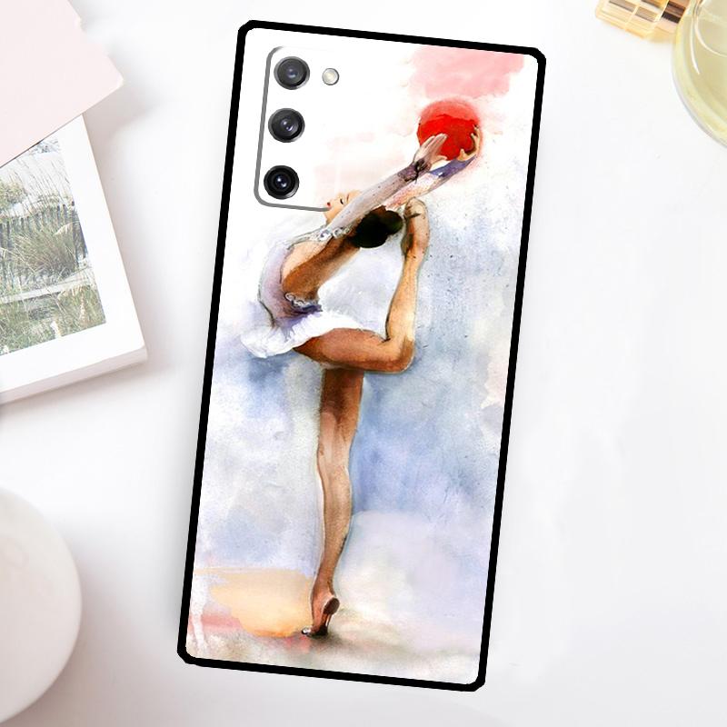 

Gymnastics Oil Painting Phone Case For Samsung Galaxy S26 S25 S24 S23 Ultra S20 FE S21 FE S22 Plus S10 S25 FE Cover Galaxy S23