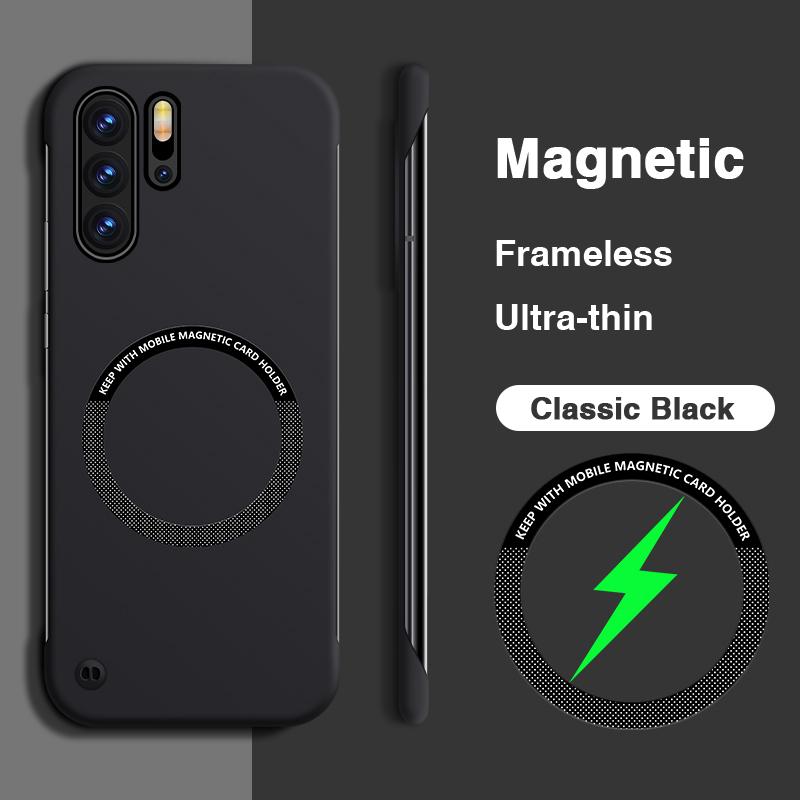 

Luxury Phone Case for Huawei P30 Pro P30Pro 5G New Edition Shock Proof Hard Thin Frameless Magnetic Wireless Charging Back Cover Huawei P30 Pro New Edition