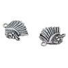 Packung mit 30 Indianerhäuptling Kopf Halskettenanhängern Stammes Schmuck Zubehör Geeignet für Schmuckdesign und Accessoires