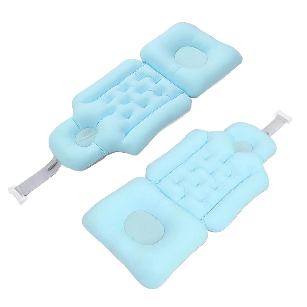 Bathtub Cushion, Bathing Bath Mat Soft Breathable Folding Headrest Back Support Bath Pillow Cushion Bathtub Support Bathtub Headrest Cushion Back