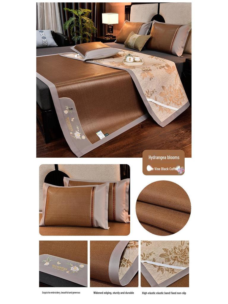 Summer Double-Sided Ice Rattan & Bamboo Cooling Mat