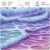 Purple Sunrise Beach Shower Curtain Coastal Shell Shower Curtain Suitable For Bathroom Waterproof Fabric Bathroom Curtain With Hook