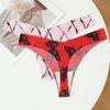 Sexy No Trace Women Panties Low-waist Printing Underwear G String Lingerie Temptation Thong Breathable Intimates