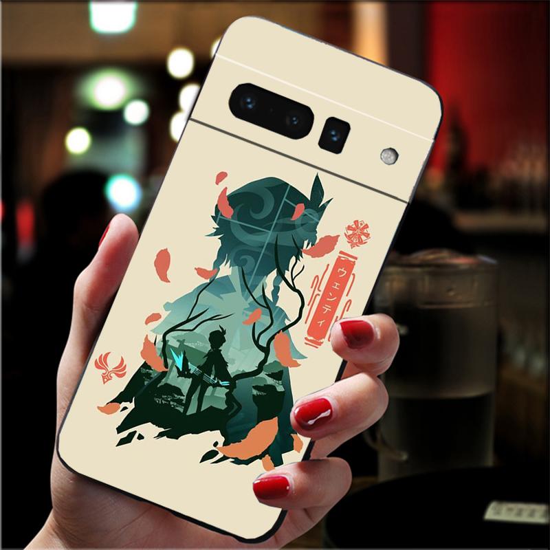 Phone Case For Google Pixel 10 Pro 9 Pro XL 9A 8 7 6 Pro Pixel 8A 7A 6A Pixel 8 7 6 5 Anime Genshin Impact