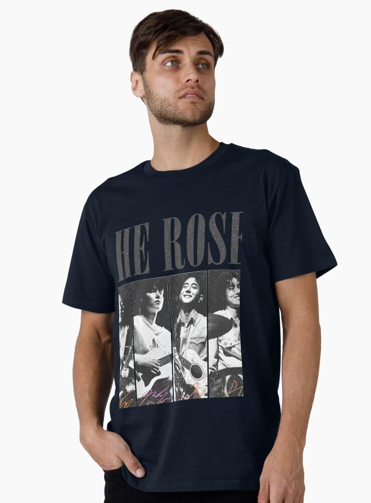 Vintage The Rose Medlemmar T-shirt, Kpop The Rose Rosetopia Medlemmar Woosung, Dojoon, Hajoon, Taegyeom 2026 Världsturné T-shirt Gåva Premium T-shirt