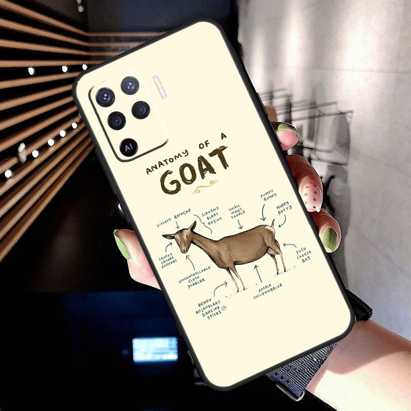 Goats Case For Oppo A74 A54 A94 A80 A60 A40 A18 A38 A58 A78 A98 A96 A76 A16 A15 A17 A57 A77 A5 Pro