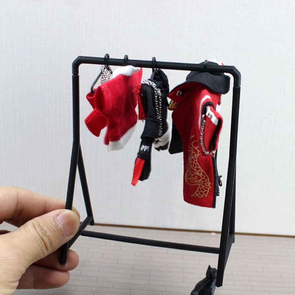 1/12 Garment Rack Mini Dollhouse Furniture Decoration  Dollhouse  Decoration