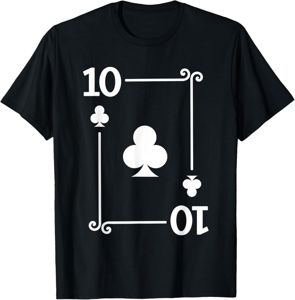 Playing Plum Blossom Cards Costume AceKQJ1098765432 Diamonds Card Poker TShirt Streetwear Graphic T Shirts