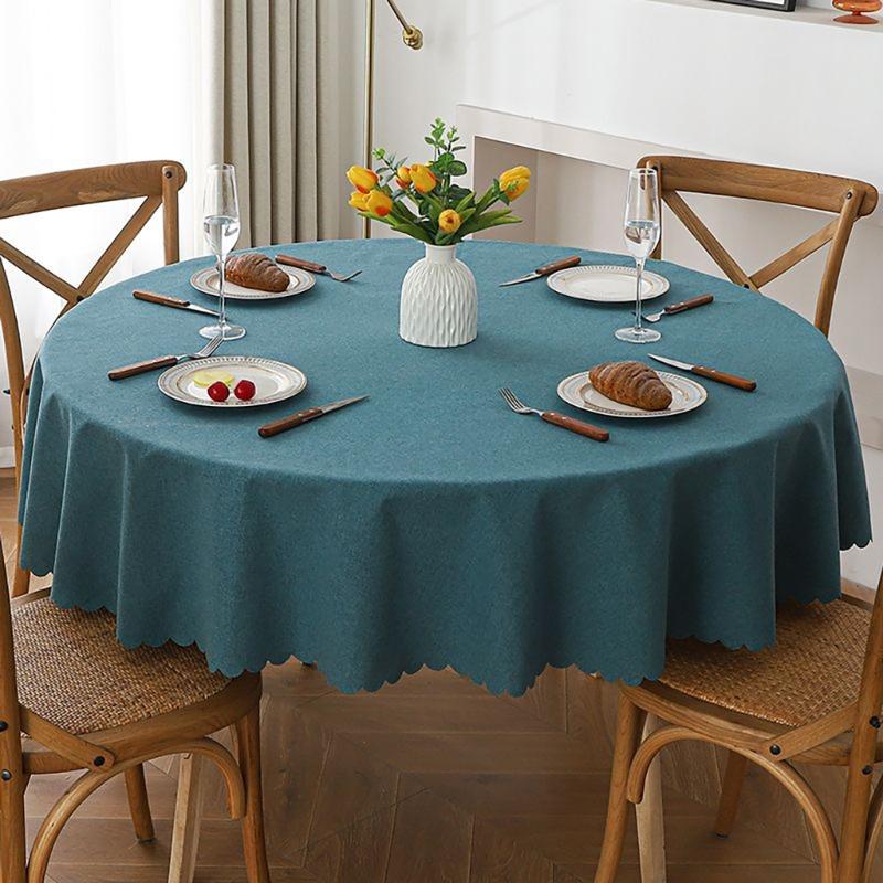 Elegant Linens Style Table Cover Water Repellents Stains Resistant and Washable Table Cloth for Event Home Offices