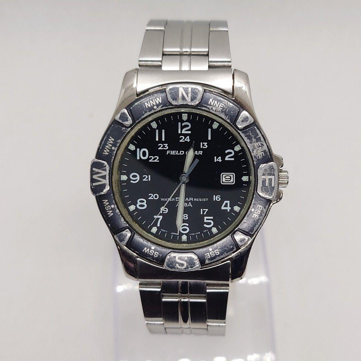 SEIKO Seiko ALBA FIELD GEAR Field Gear V732-0N50 Календарь Мужские Часы Рабочие