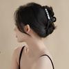CHIMERA Back of Head Hair Claw Clip, Round Bead Frosted Hair Clip, Bun Shark Clip, Hair Accessory