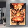 Canvas Painting Pokemon Charizard Cool Character Poster HD Printing Not Fading Modern Home Children's Bedroom Decor Holiday Gift