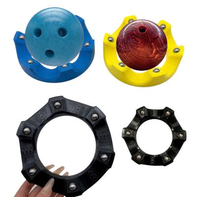 Supporto per spinner per palla da bowling, rotazione fluida a 360 gradi, supporto per espositore per tazza da bowling con cuscinetto, accessori universali per bowling